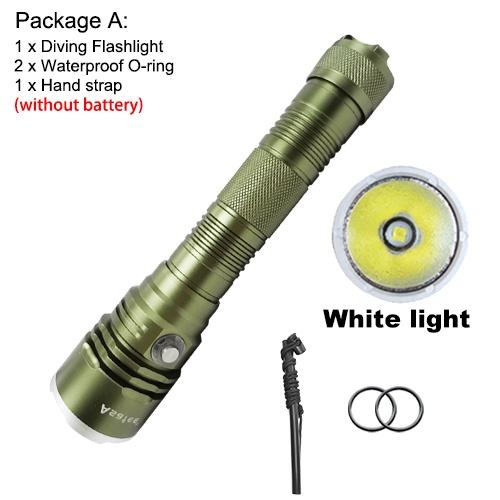 Asafee 2200LM A18 XHP70 LED Ultra powerful light diving flashlight Scuba diving using 18650/26650 battery underwater 80M IPX8 waterproof