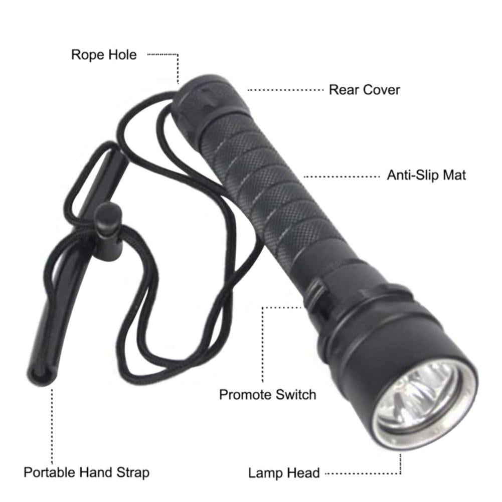 Asafee 30000LM 3*XML-T6 LED Professional Powerful led Waterproof Scuba Diving Flashlight Diver Light LED Underwater Torch Lamp Lanterna