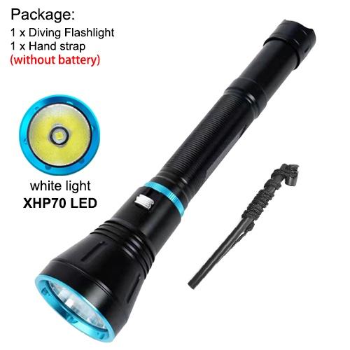 Asafee 8000LM A16PRO P70 LED Ultra Bright Light Diving Flashlight original Scuba fishing underwater 80M stepless dimming white/yellow light using 18650/26650 battery IPX8waterproof