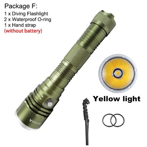 Asafee 2200LM A18 XHP70 LED Ultra powerful light diving flashlight Scuba diving using 18650/26650 battery underwater 80M IPX8 waterproof