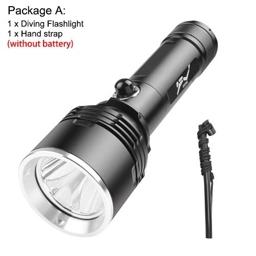 Asafee 1500Lm D617 Super Bright Xhp70Led Yellow Light Handheld Diving Torch Fixed Focus 3 Gears Press Switch Use 18650 26650 Battery Ipx8 Waterproof