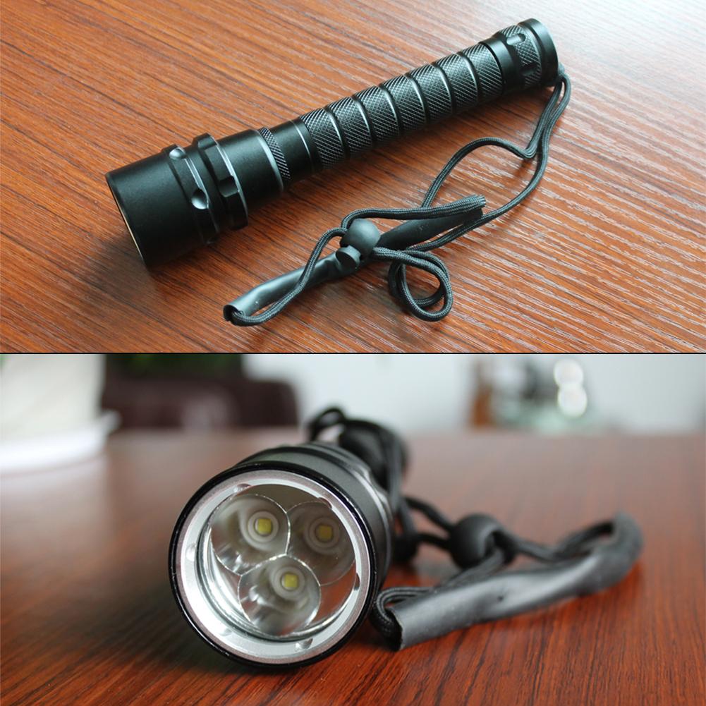 Asafee 3000LM 3*XML-T6 / L2 LED Professional Powerful led Waterproof Scuba Diving Flashlight Diver Light LED Underwater Torch Lamp Lanterna