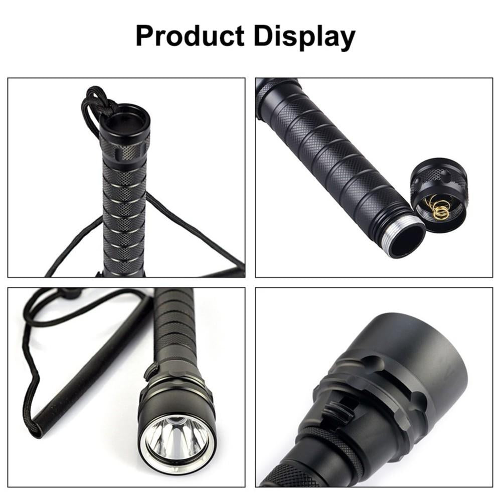 Asafee 3000Lm XML L2 LED Waterproof 18650 Scuba Diving Flashlight 100M Underwater Diving Torch